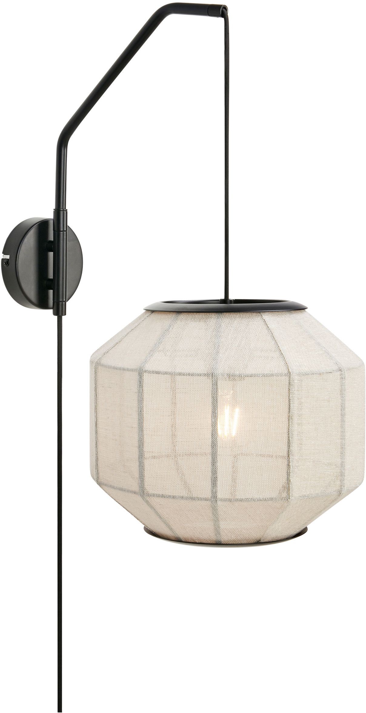 Markslöjd Asuka lampă de perete 1x60 W alb-negru 108957