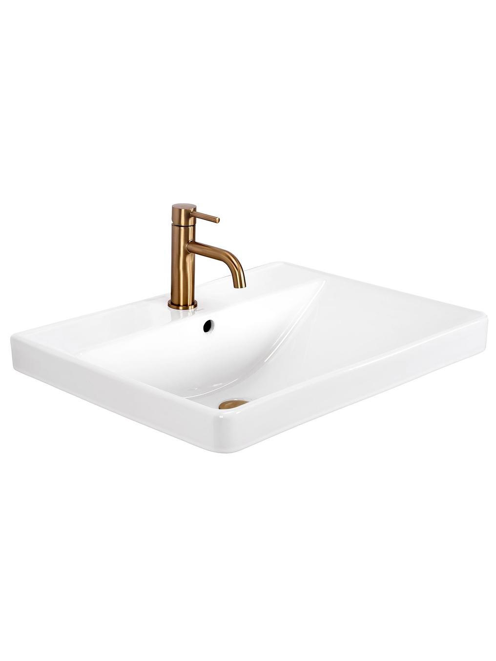 Rea Alisha lavoar 61x48 cm dreptunghiular încastrat alb REA-U8424