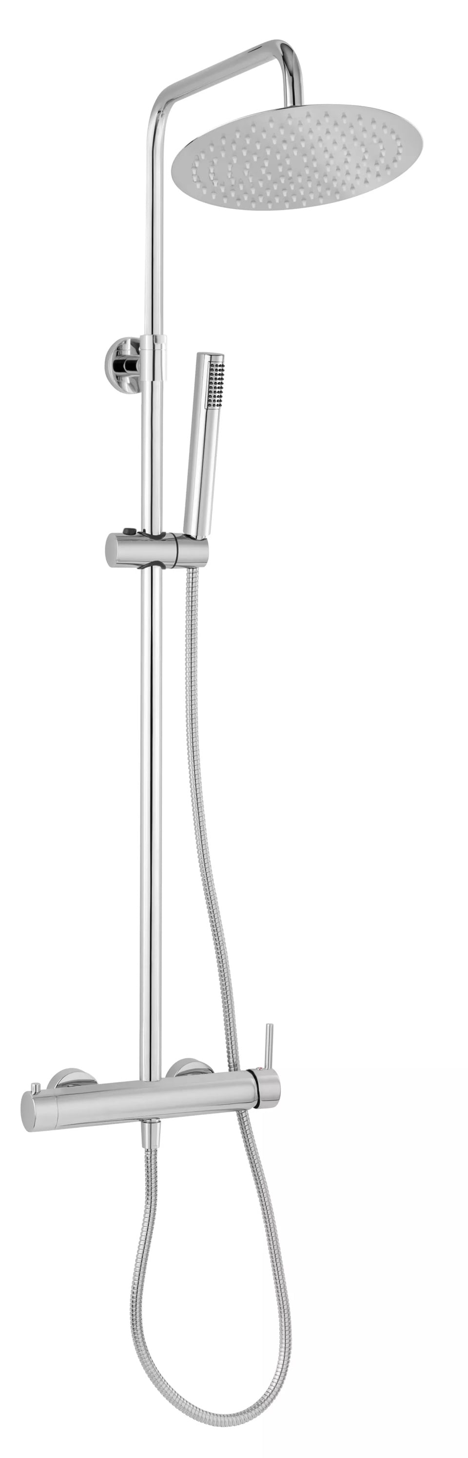 Ferro Ciriculus set de duș perete cu duș de ploaie crom NP85-BCK7U