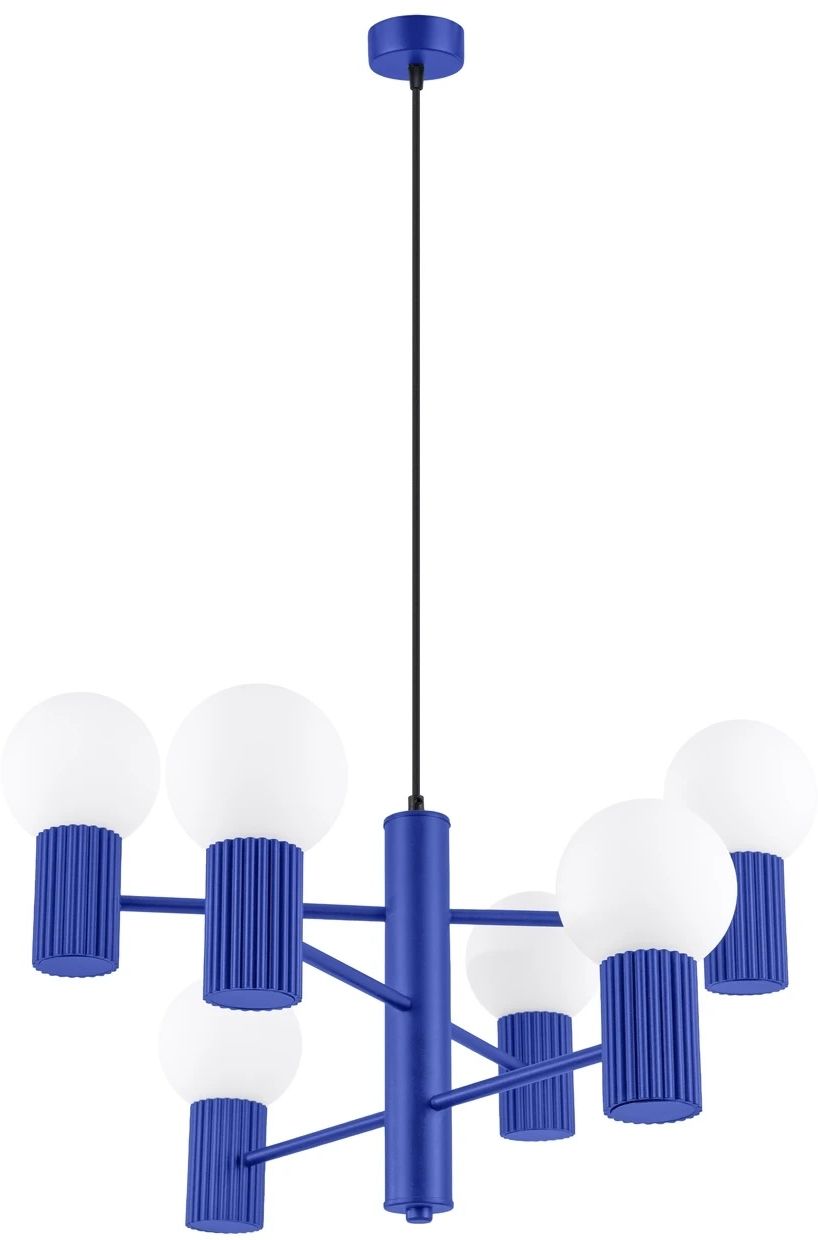 Sollux Lighting Halo lampă suspendată 6x8 W violet SL.1835