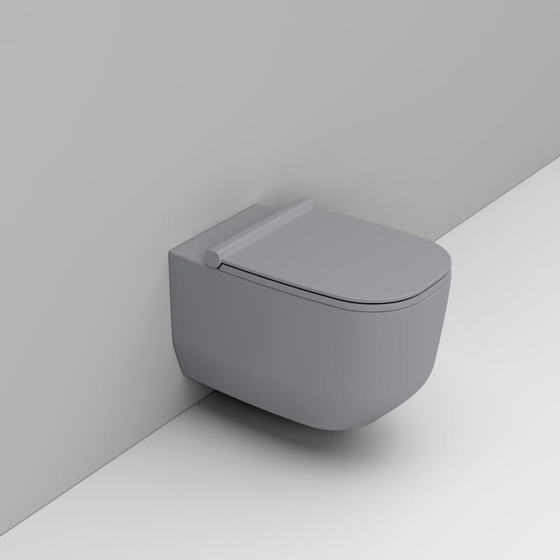 Ceramica Dolomite Alba vas wc agăţat fără margine gri D502545