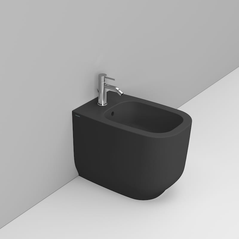 Ceramica Dolomite Alba bideu stativ negru D503581