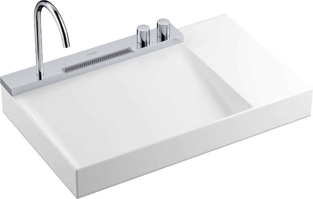 Hansgrohe Avalegra lavoar cu baterie 78x47.5 cm dreptunghiular clasică-încastrat alb luciu 22473000