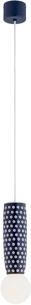 Argon Boll lampă suspendată 1x6 W opal-bleumarin 8937