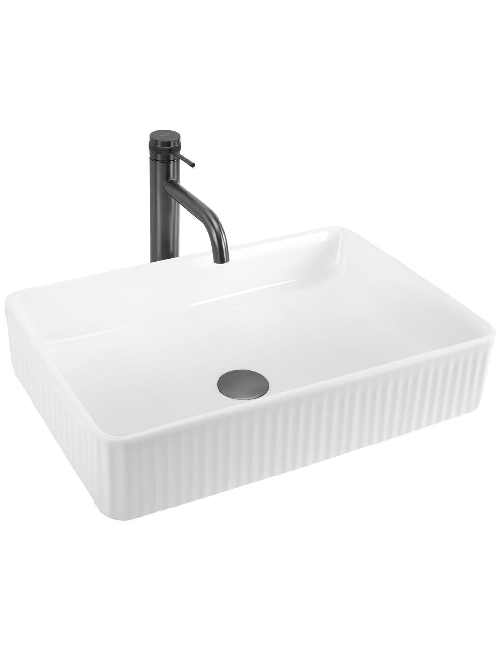 Rea Fiorella lavoar 50x34 cm dreptunghiular de blat alb REA-U6621