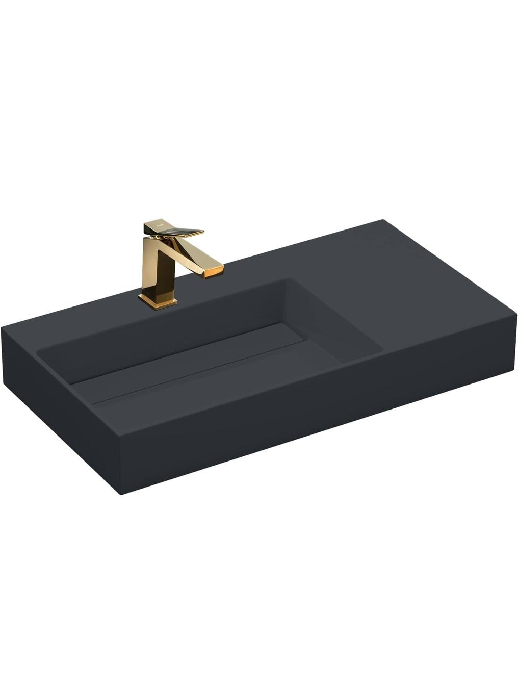 Rea Archi lavoar 89.5x48 cm dreptunghiular de blat gri/piatră REA-U4304