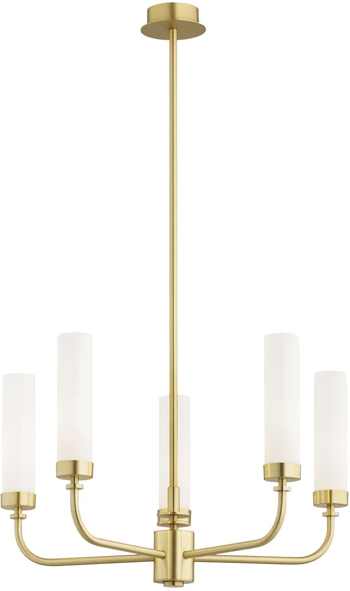 Argon Preston lampă suspendată 5x7 W alb-alamă 2195