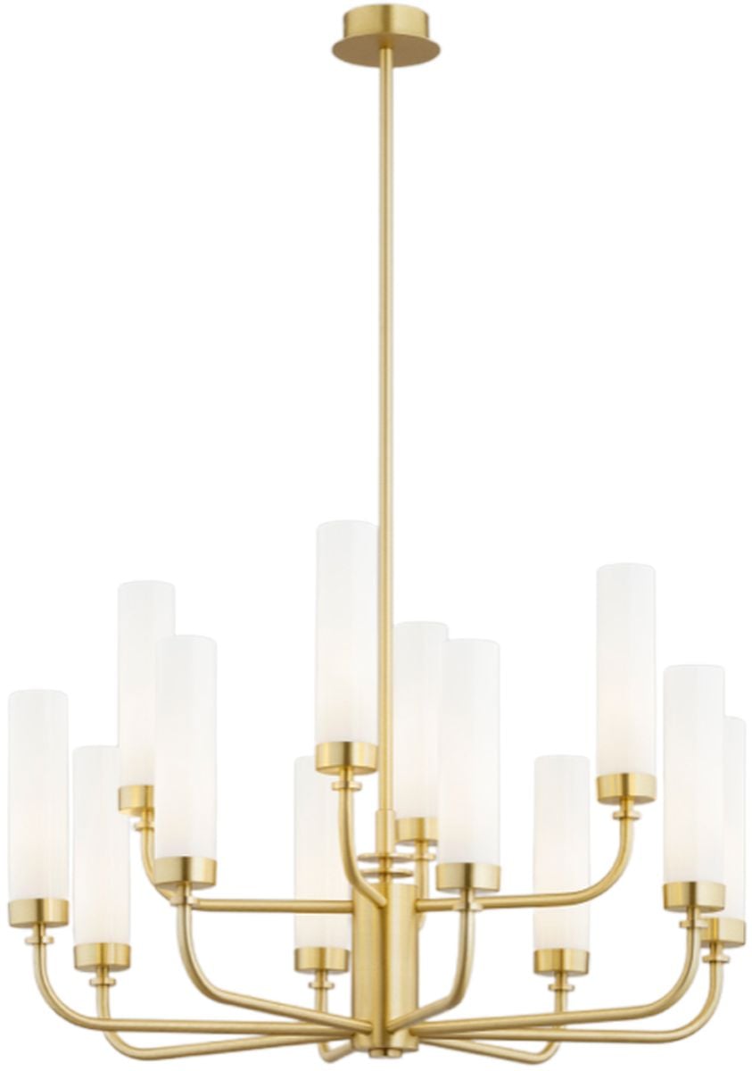 Argon Preston lampă suspendată x7 W alb-alamă 5085