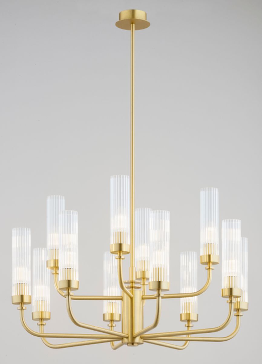 Argon Preston lampă suspendată x7 W alamă-transparent 5086