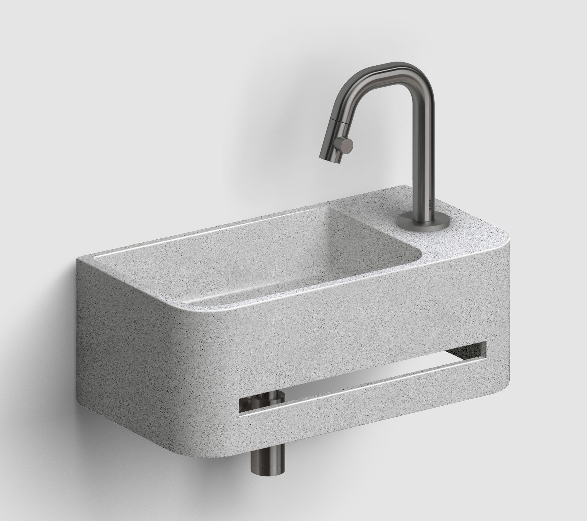 Clou InBe lavoar 43x23 cm dreptunghiular clasică gri/piatră IB/03.71030.02.01.R 