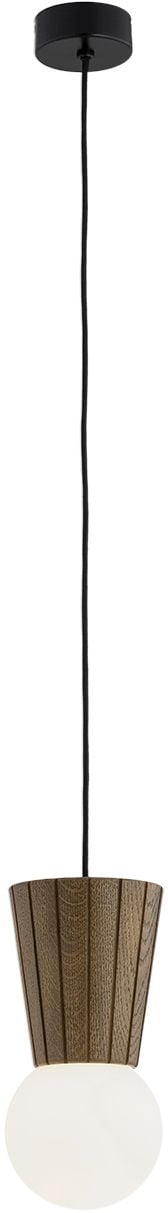 Argon Volante lampă suspendată 1x6 W lemn-opal 8952