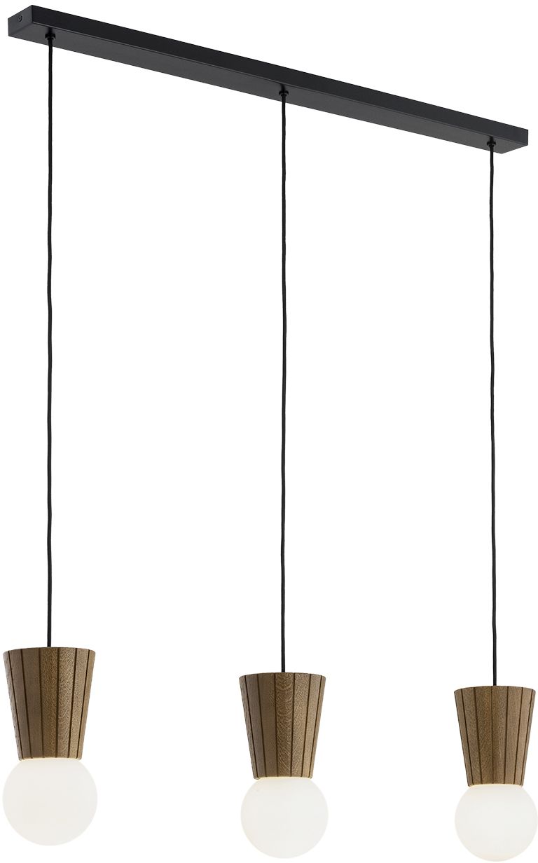 Argon Volante lampă suspendată 3x6 W lemn-opal 6358