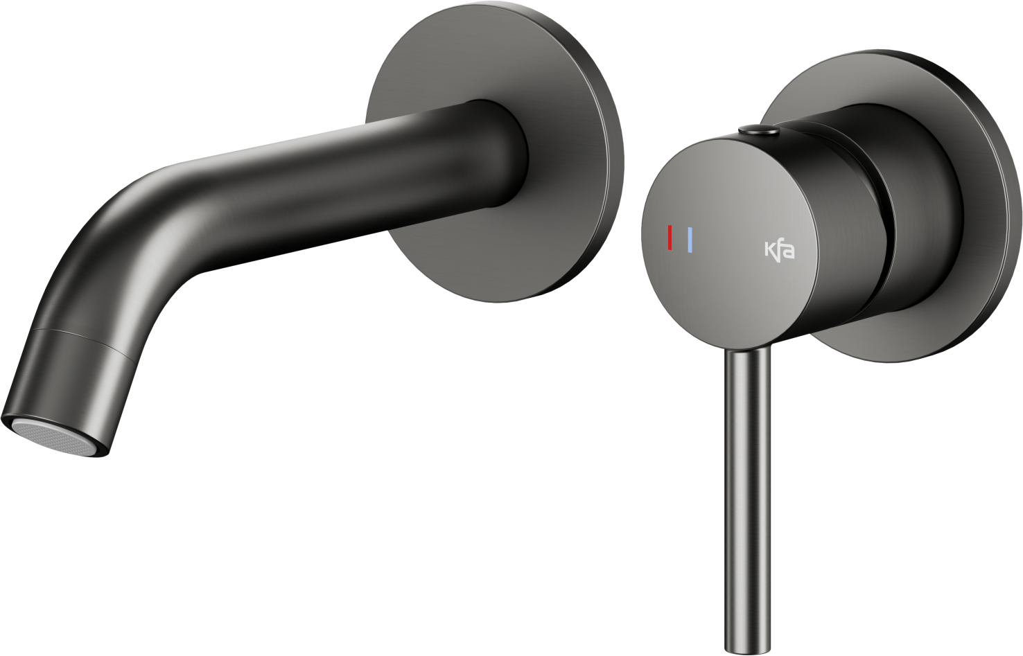 KFA Armatura Moza Gun Metal Grey baterie lavoar ascuns grafit 5039-810-61