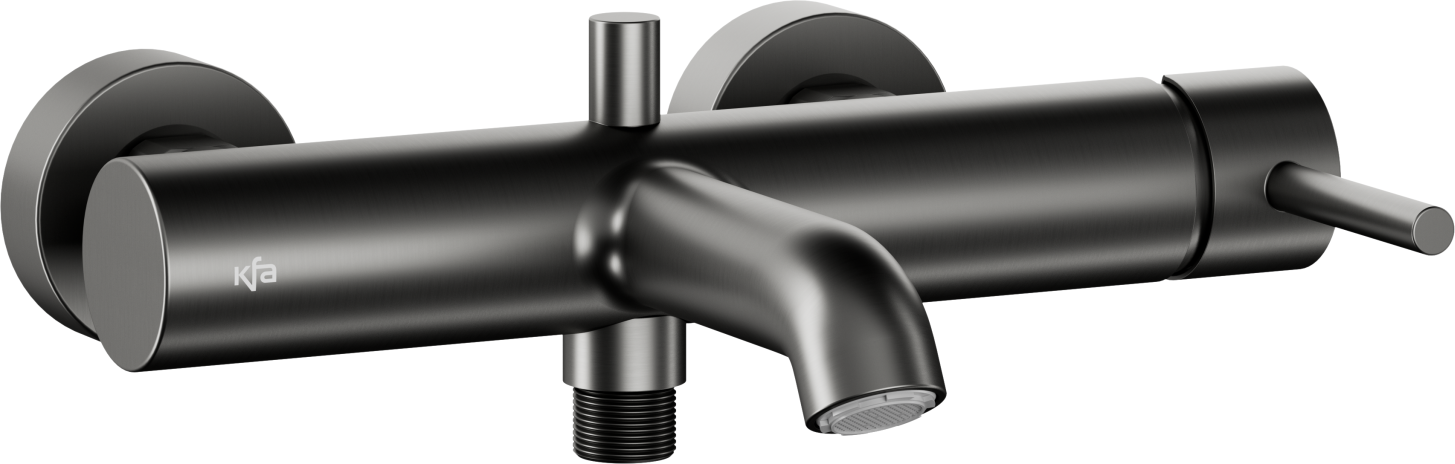 KFA Armatura Moza Gun Metal Grey baterie cadă-duș perete grafit 5034-020-61