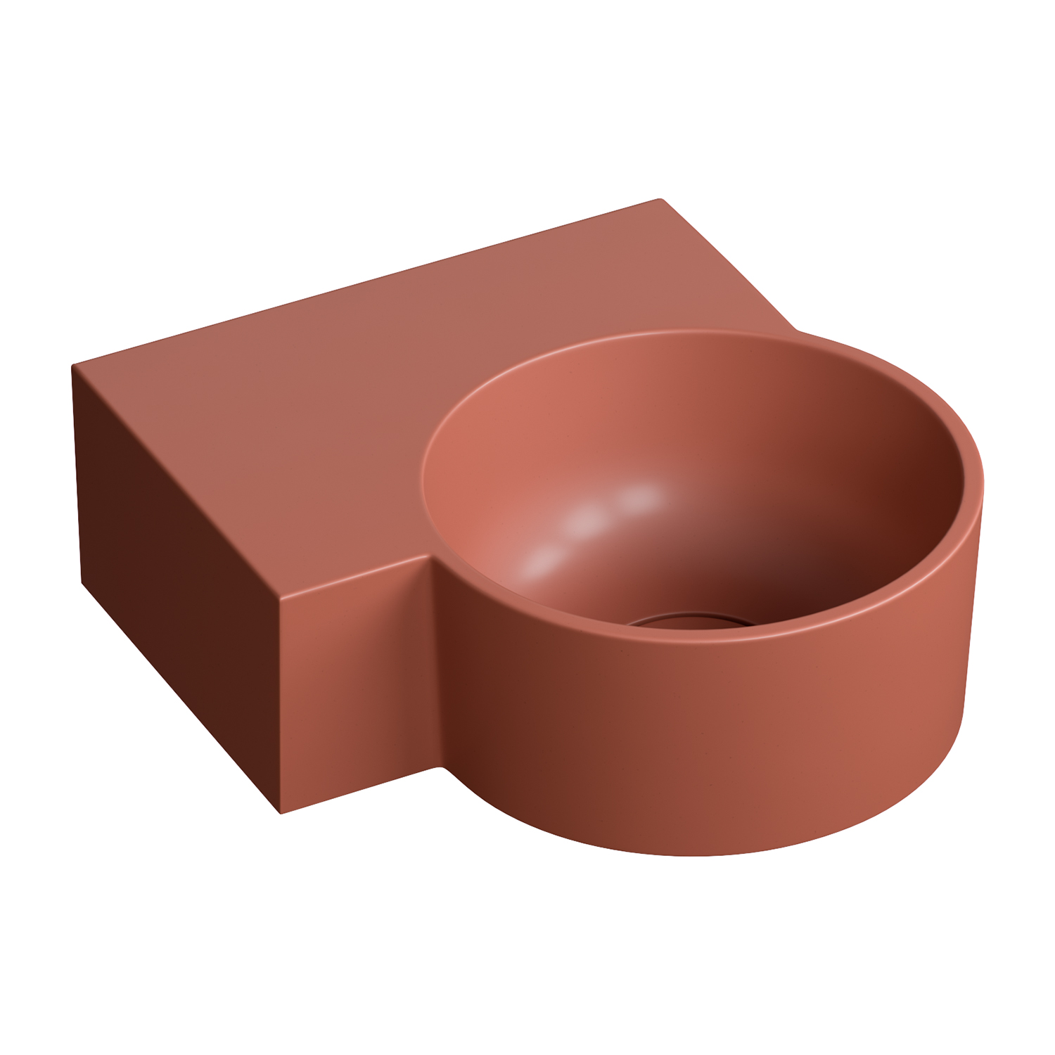 Omnires Ovo M+ lavoar 33x34 cm de colț clasică-de blat mat OVO335UWLTE