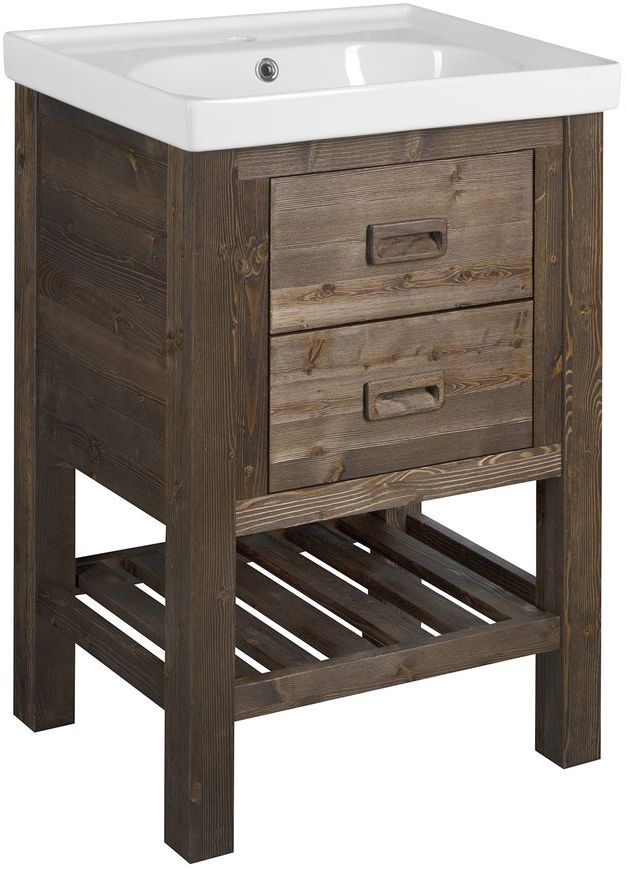 Sapho Brand dulap 56x43x83 cm sub chiuveta pe picioare stejar BA068S