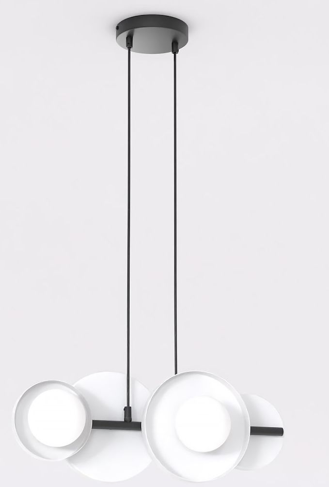 Emibig Model 4 BL White lampă suspendată 4x8 W alb 1487/4