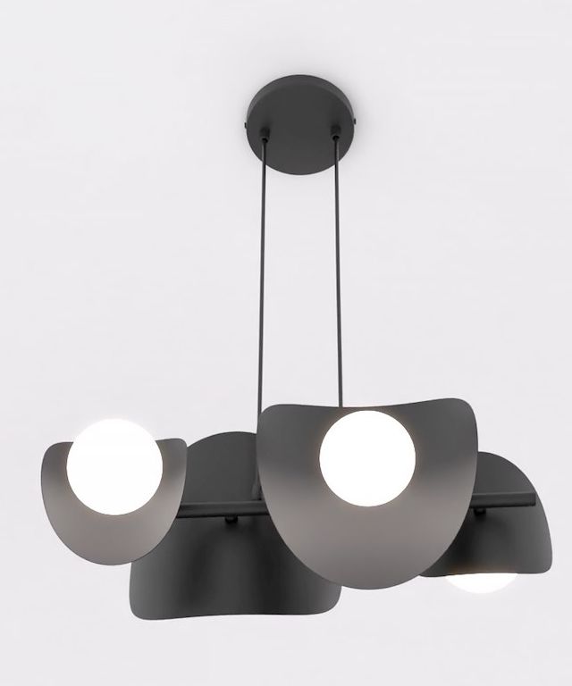 Emibig Elementi lampă suspendată 4x8 W negru 1491/4