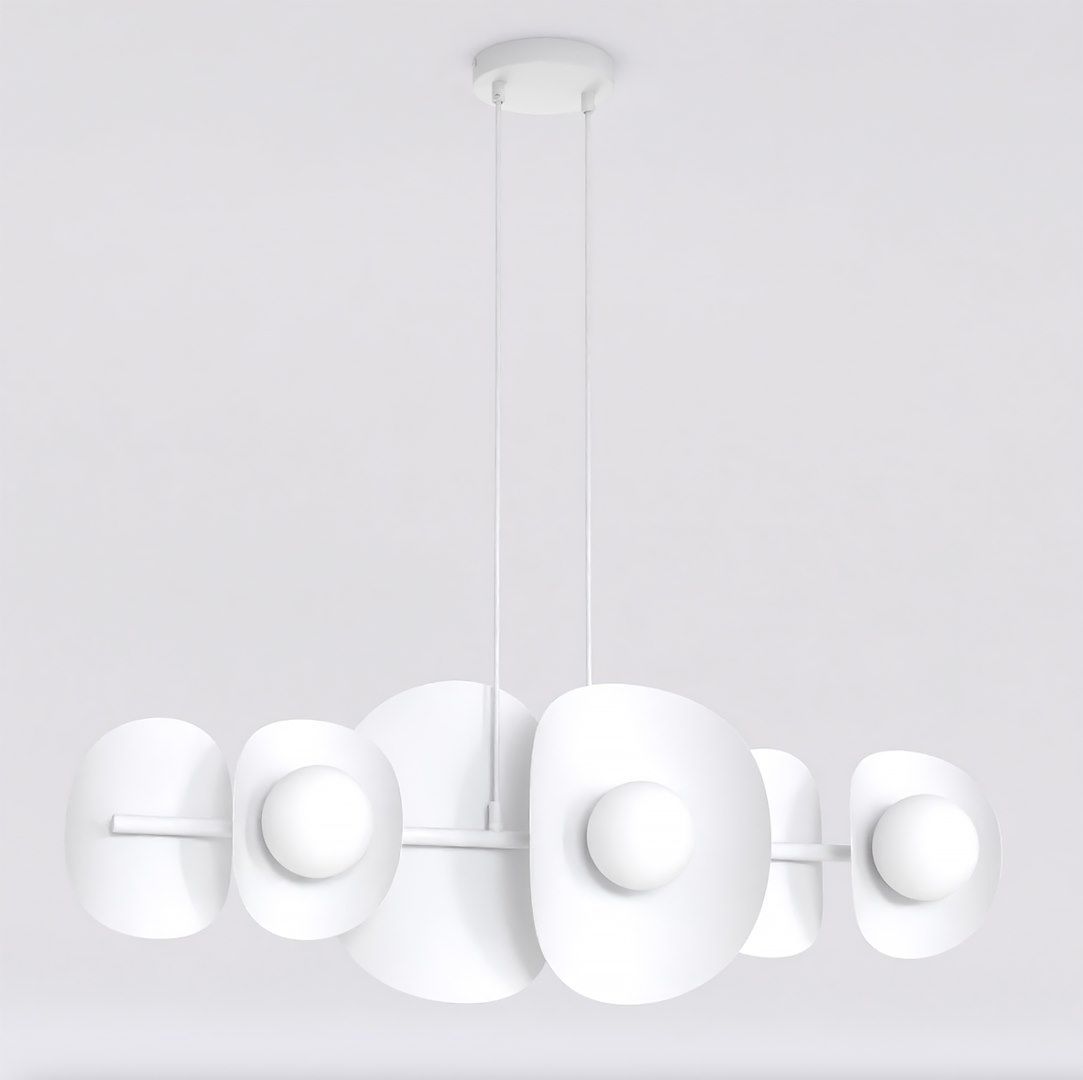Emibig Elementi lampă suspendată 6x8 W alb 1492/6