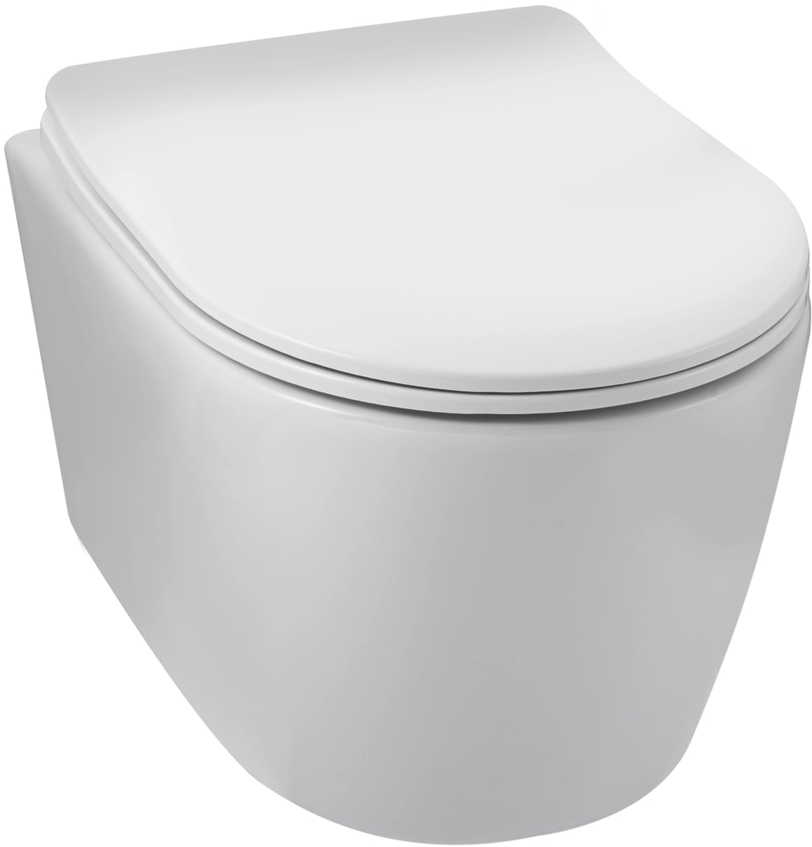 Balneo Luxa vas wc cu capac soft-close agăţat fără margine alb G0101010101-1