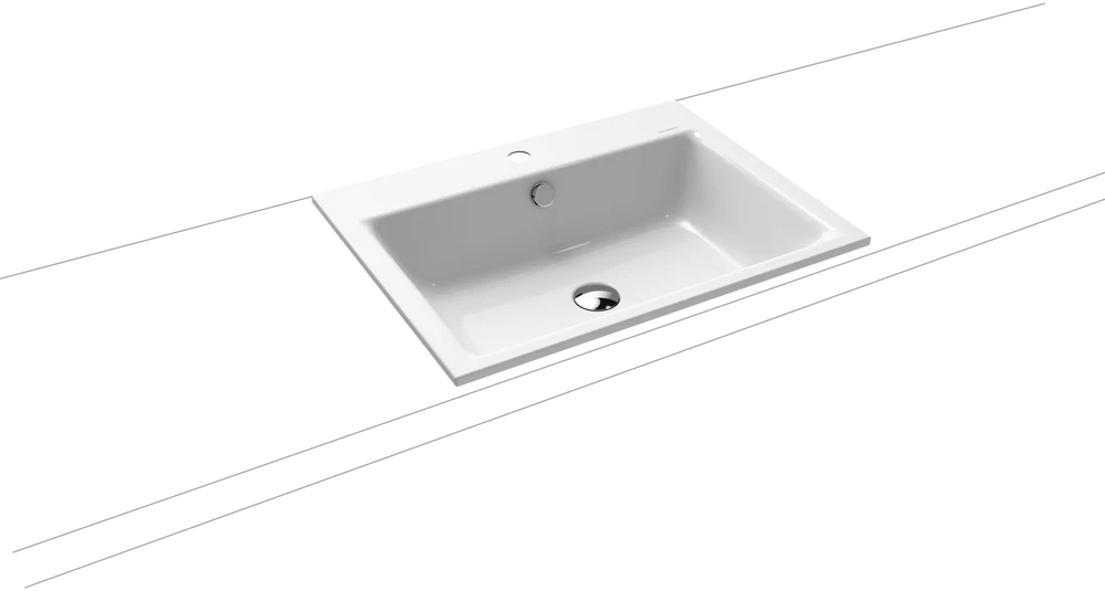 Kaldewei Puro lavoar 60x46 cm dreptunghiular încastrat alb 900106013711
