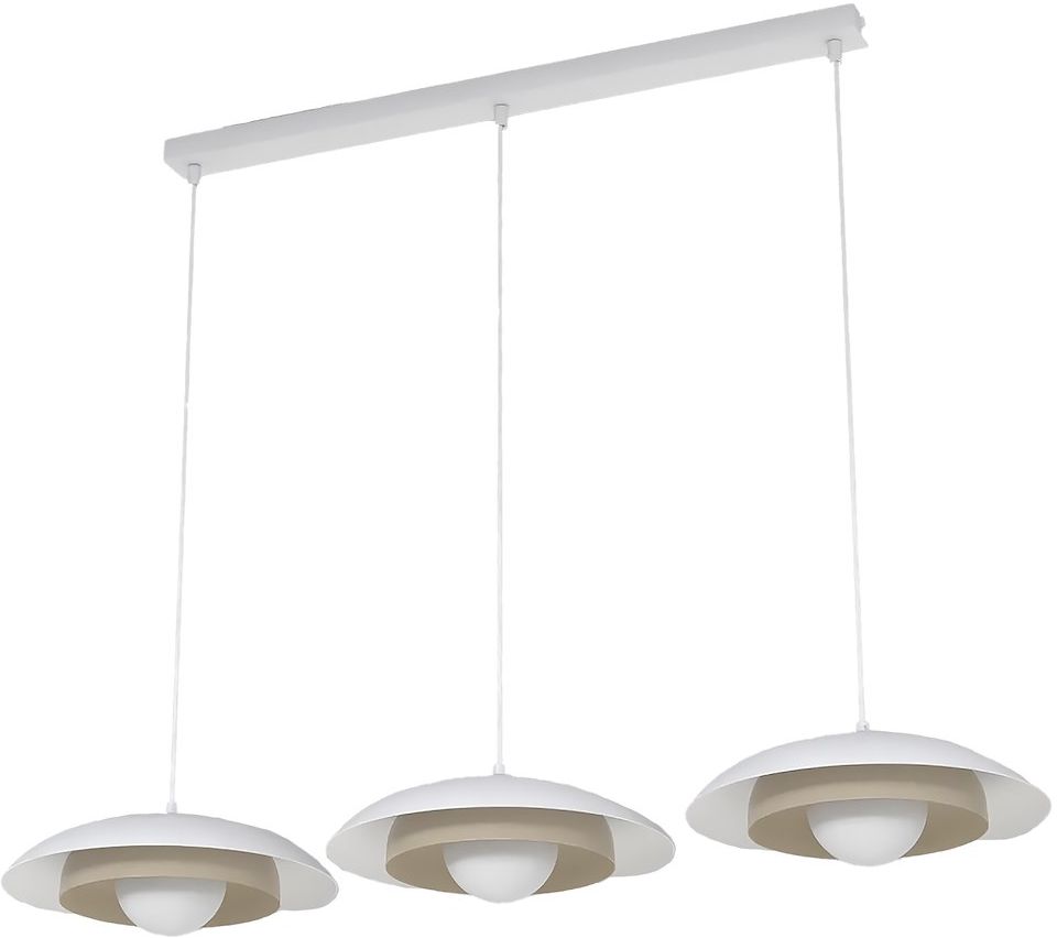 Emibig Skin lampă suspendată 3x8 W alb-cappuccino 1605/3