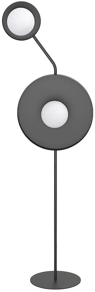 Emibig Kiss lampă de podea 2x8 W negru 1607/LP2