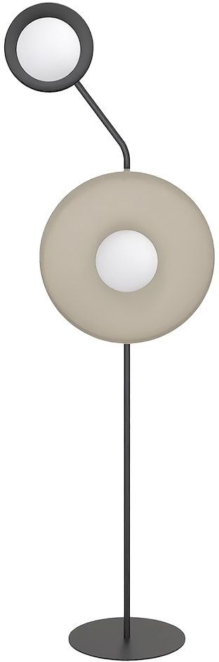 Emibig Kiss lampă de podea 2x8 W negru-cremos 1608/LP2
