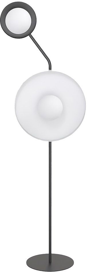 Emibig Kiss lampă de podea 2x8 W alb-negru 1609/LP2