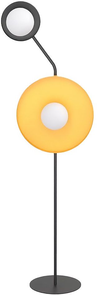 Emibig Kiss lampă de podea 2x8 W negru-portocaliu 1610/LP2