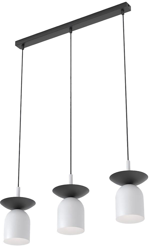Emibig Ego lampă suspendată 3x8 W negru 1611/3