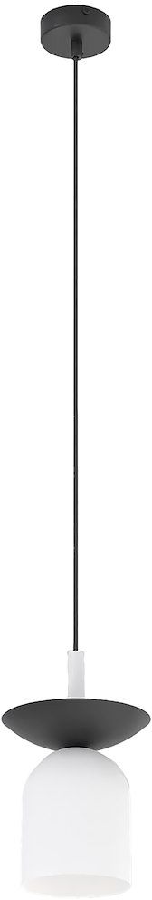 Emibig Ego lampă suspendată 1x10 W alb-negru 1613/1