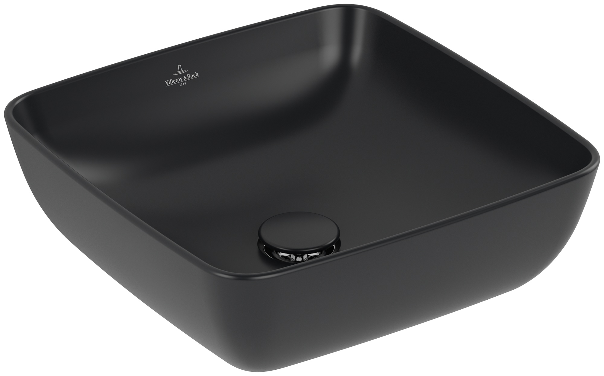 Villeroy & Boch Artis lavoar 41x41 cm pătrat de blat negru 417841R7