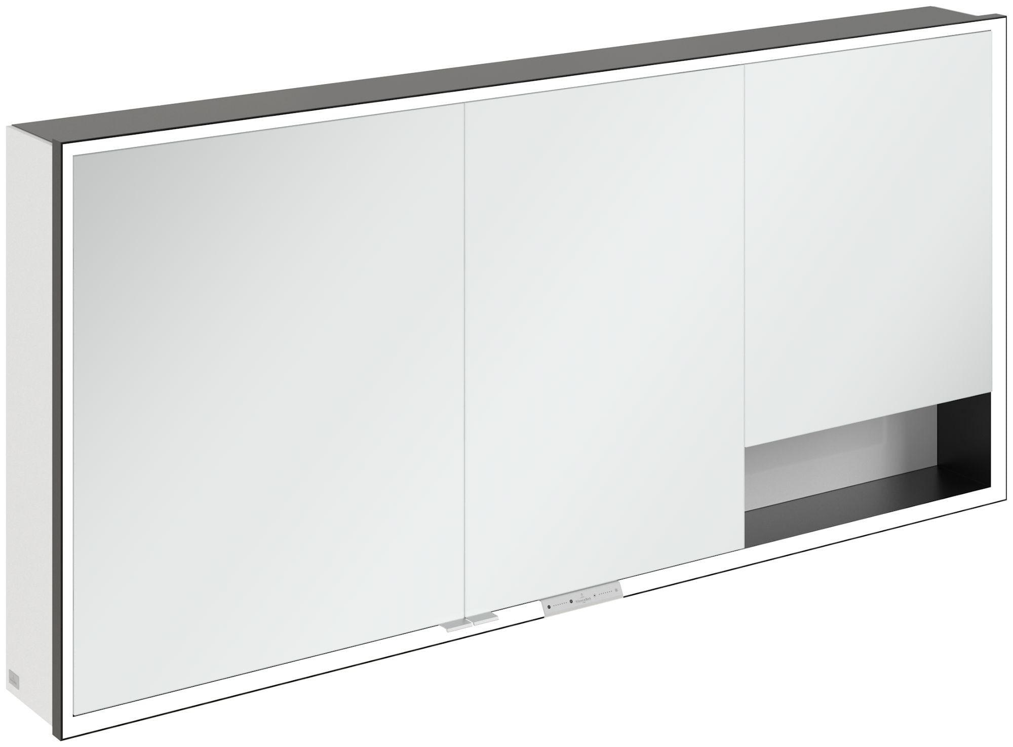 Villeroy & Boch My View+ dulap 160x16.8x75 cm cu oglinda alb-negru B48116VE