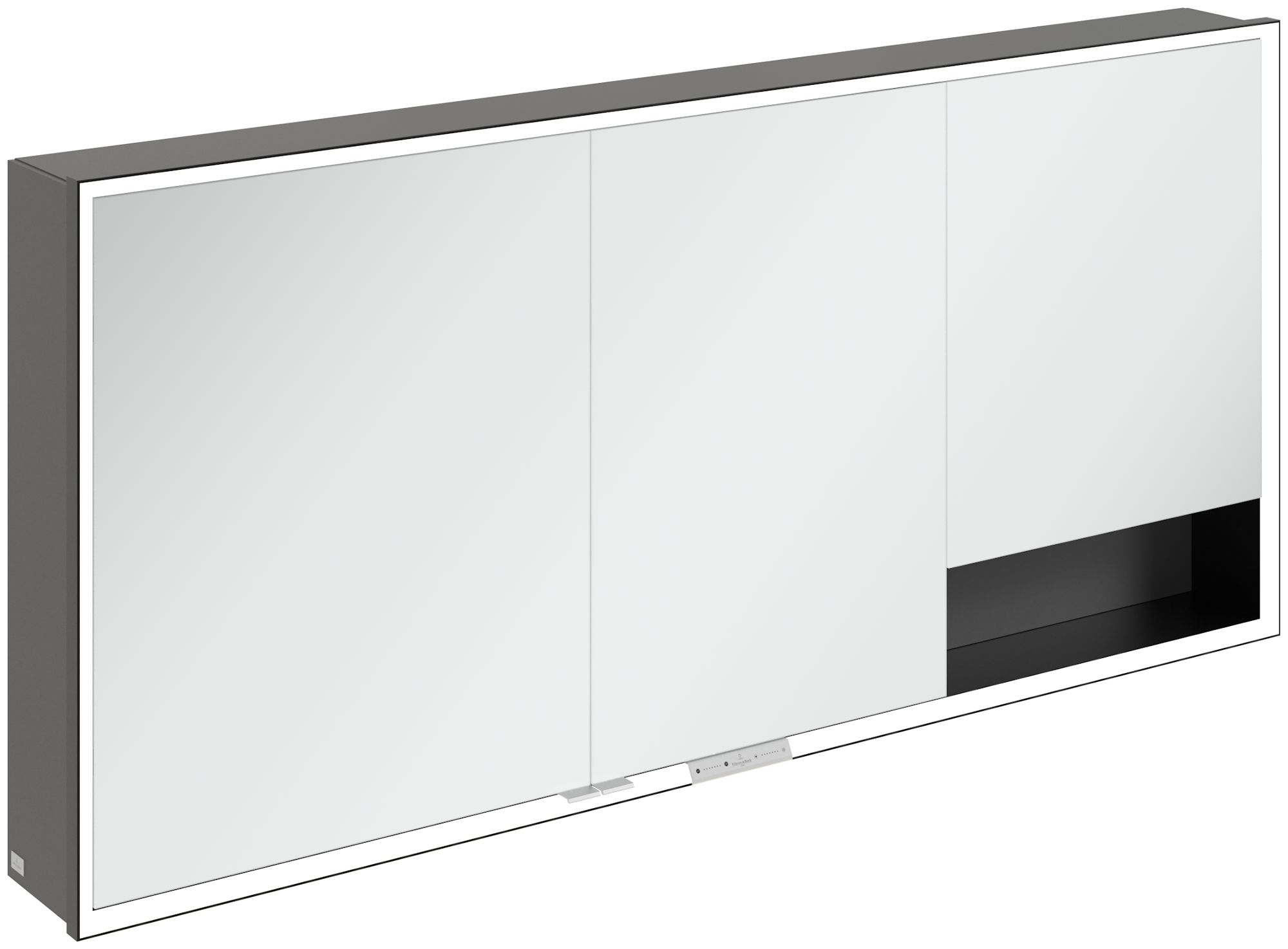 Villeroy & Boch My View+ dulap 160x16.8x75 cm cu oglinda negru-grafit B48116VR