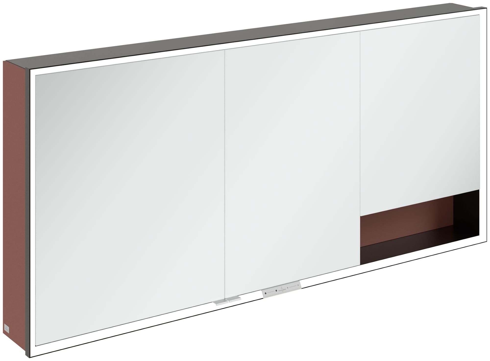 Villeroy & Boch My View+ dulap 160x16.8x75 cm cu oglinda negru-roșu B48116AH