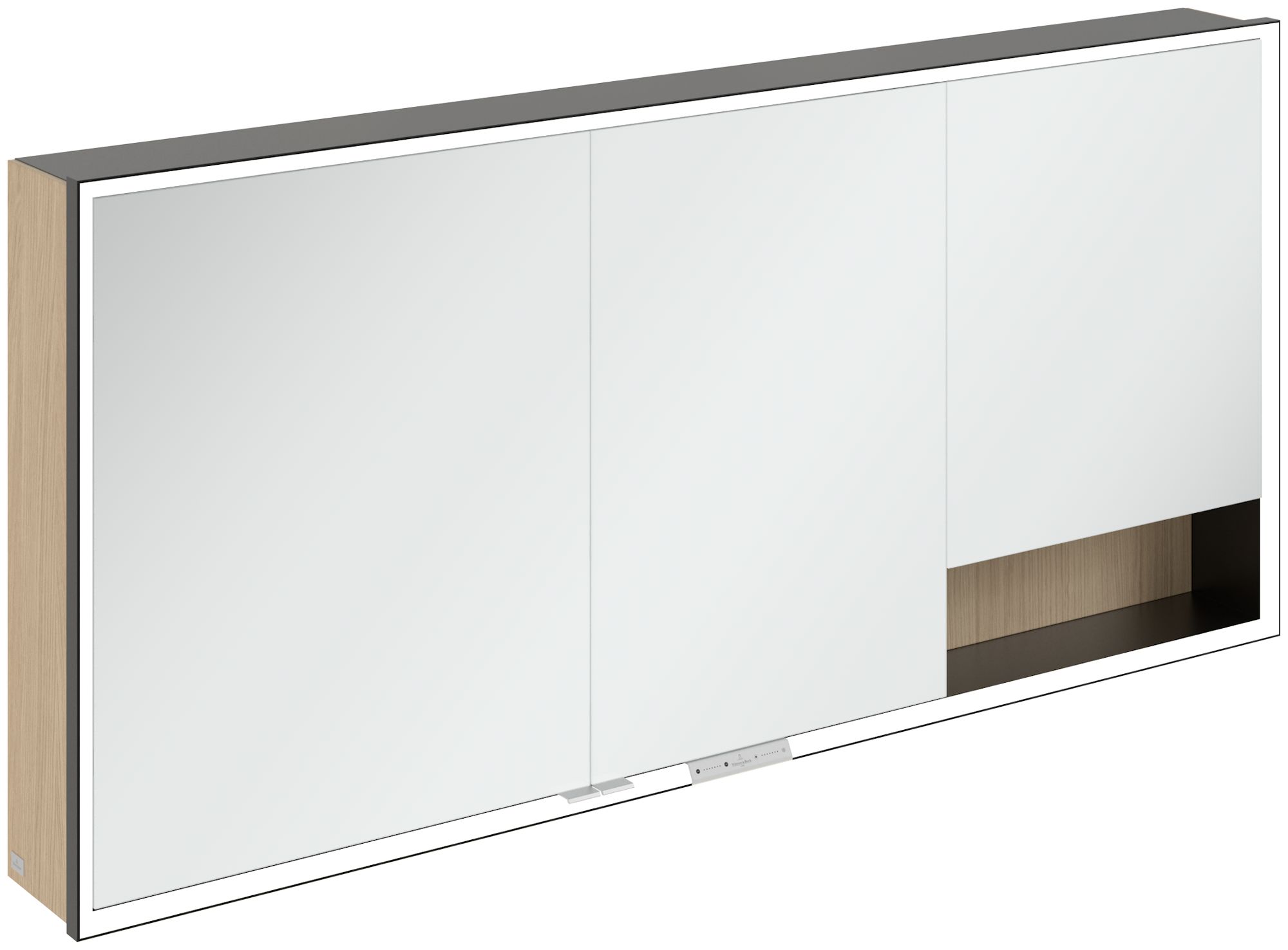 Villeroy & Boch My View+ dulap 160x16.8x75 cm cu oglinda negru-stejar B48116VJ