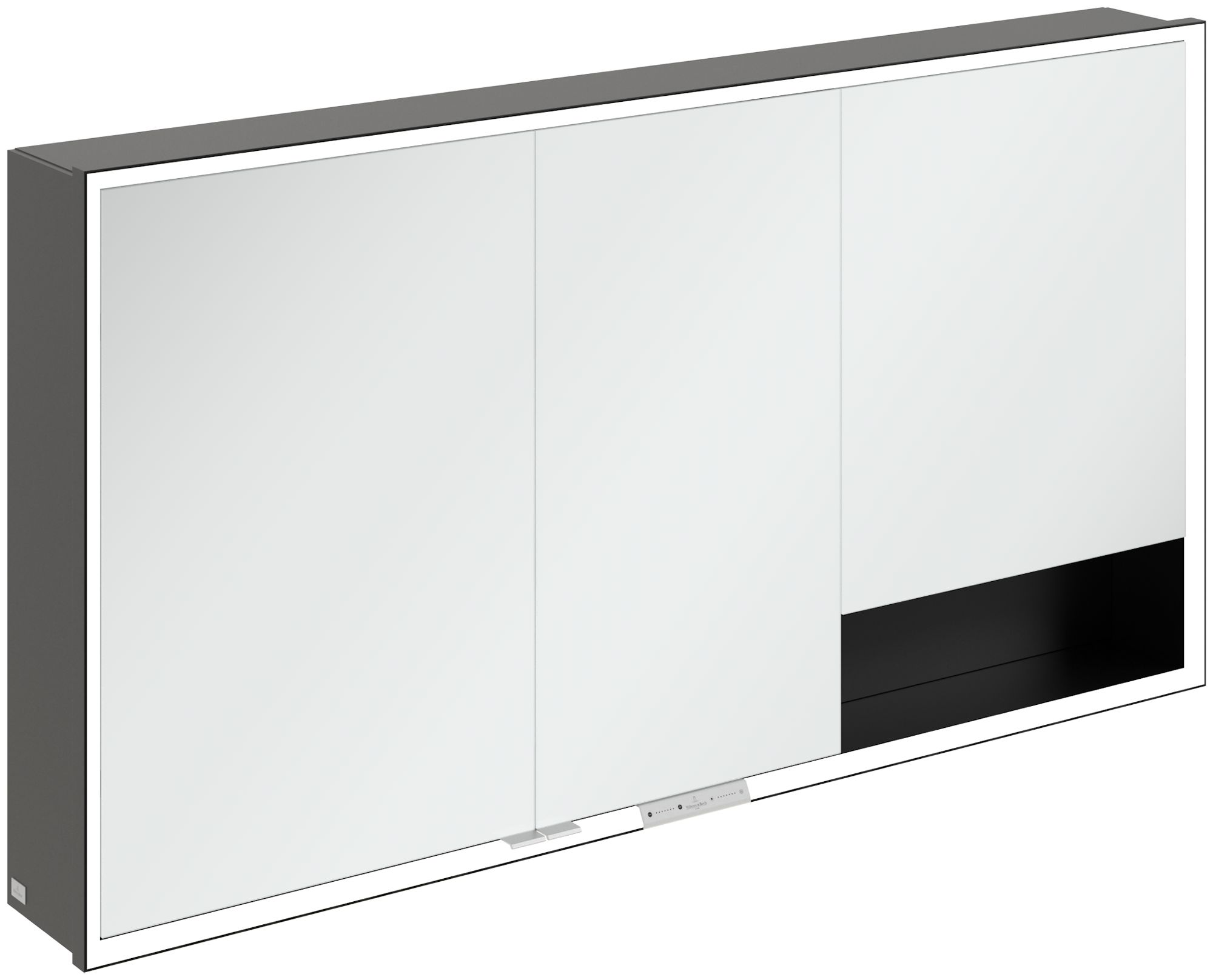 Villeroy & Boch My View+ dulap 140x16.8x75 cm cu oglinda negru B4811400