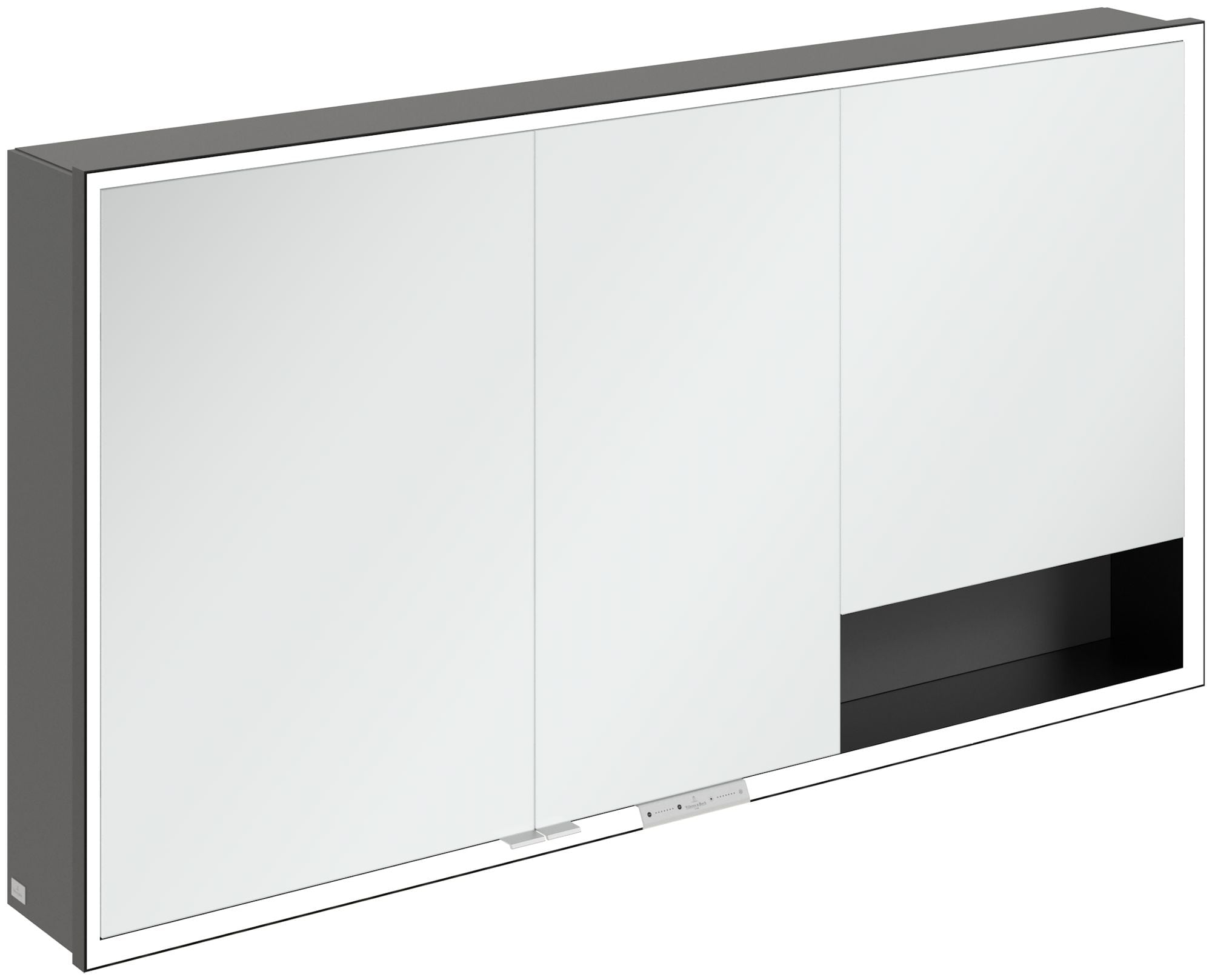Villeroy & Boch My View+ dulap 140x16.8x75 cm cu oglinda negru-grafit B48114VR