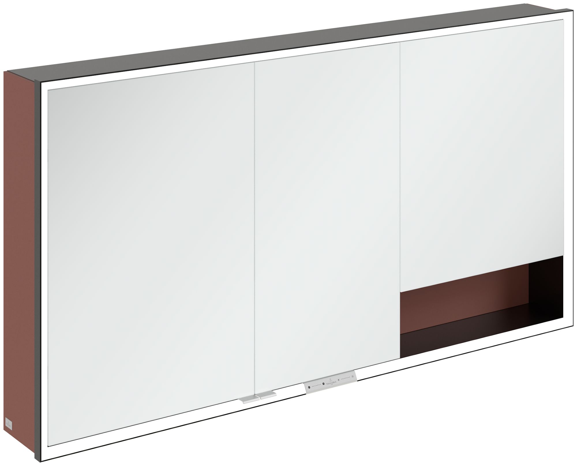 Villeroy & Boch My View+ dulap 140x16.8x75 cm cu oglinda negru-roșu B48114AH