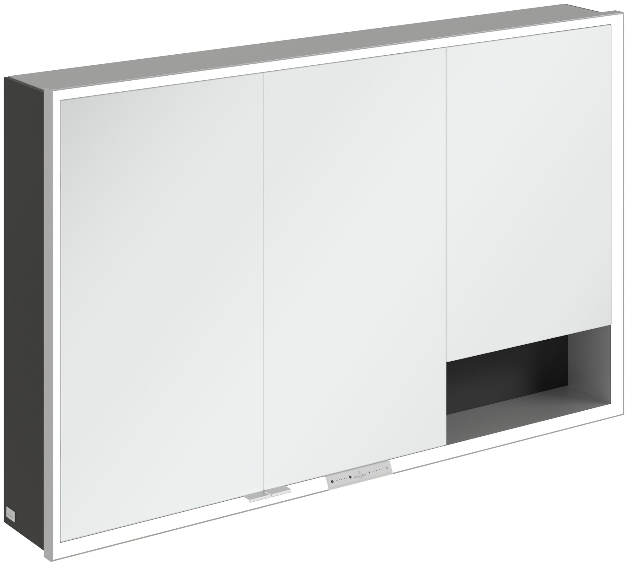 Villeroy & Boch My View+ dulap 120x16.8x75 cm cu oglinda negru A48112VL