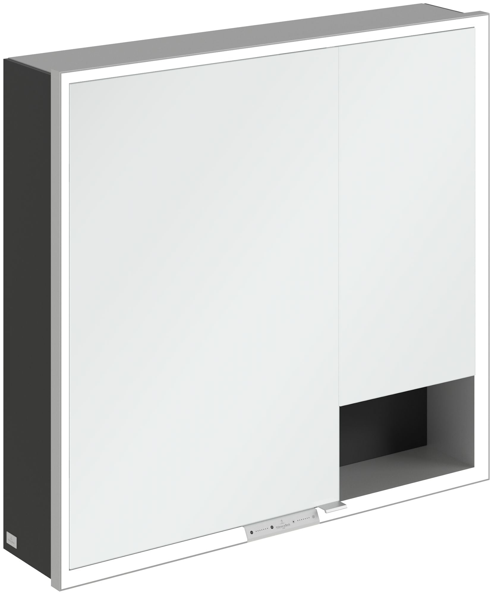 Villeroy & Boch My View+ dulap 80x16.8x75 cm cu oglinda negru A48180VL