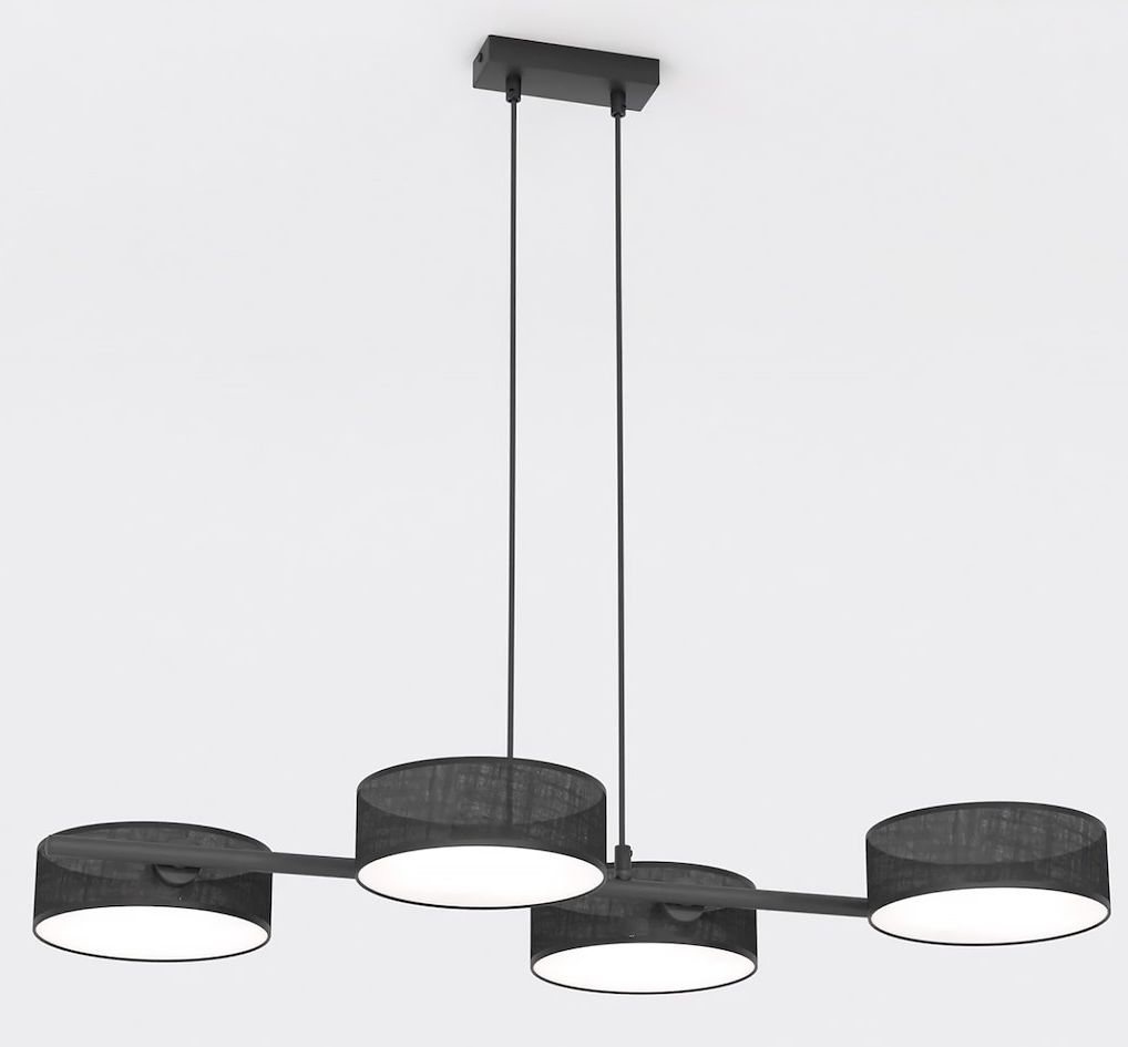 Emibig Drumz lampă suspendată 4x10 W negru 1562/4