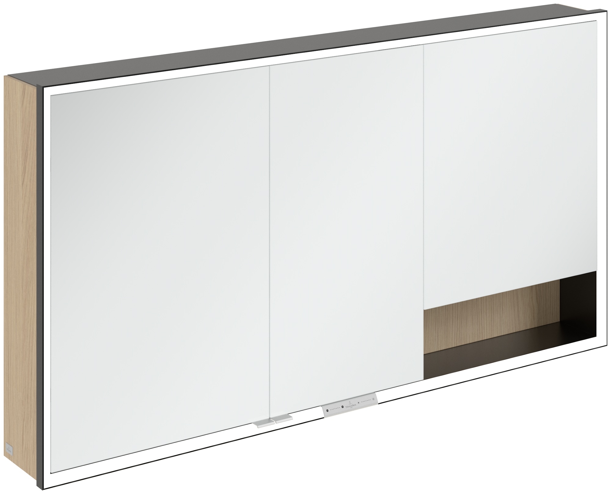 Villeroy & Boch My View+ dulap 140x16.8x75 cm cu oglinda negru-stejar B48114VJ