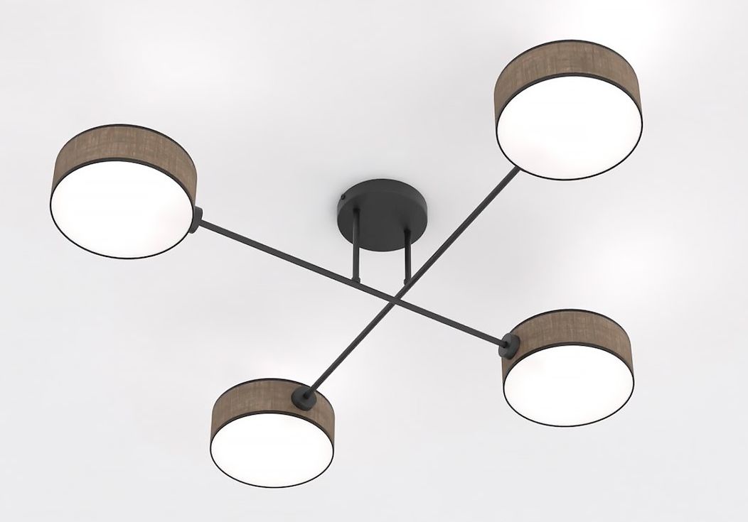 Emibig Maga lampă de tavan 4x10 W maro 1569/4