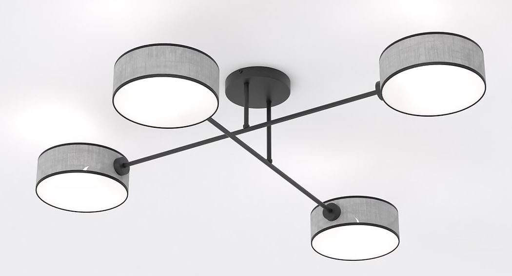 Emibig Maga lampă de tavan 4x10 W gri 1570/4