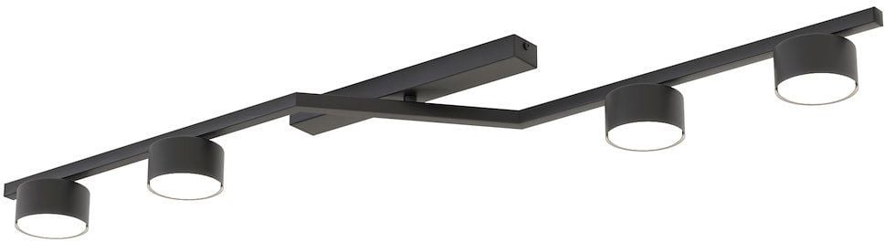 Emibig Skan lampă de tavan 4x12 W negru 1574/4