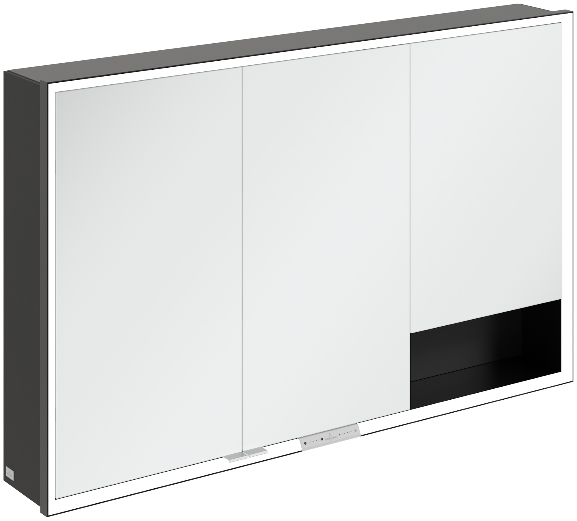 Villeroy & Boch My View+ dulap 120x16.8x75 cm cu oglinda negru B48112VL