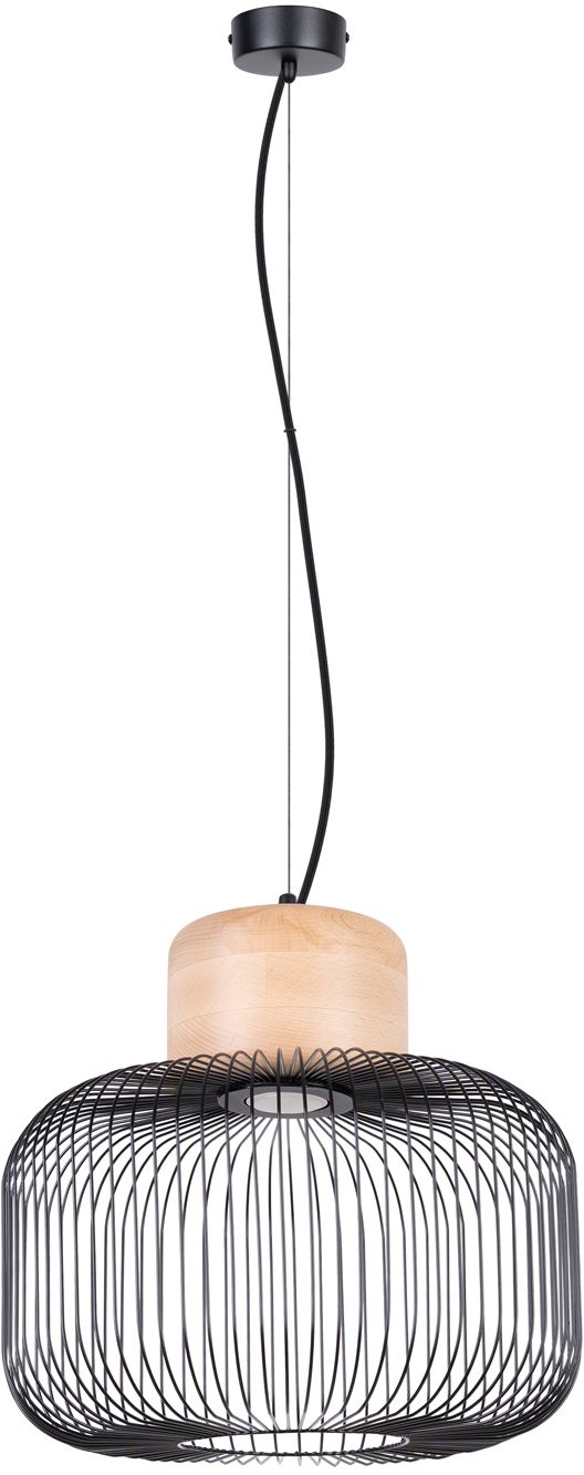Sollux Lighting Gabbia lampă suspendată 1x15 W negru SL.1847