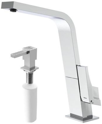 Set baterie bucătărie Teka Icon 339150200, dozator de lichid Teka Zenit 115890012